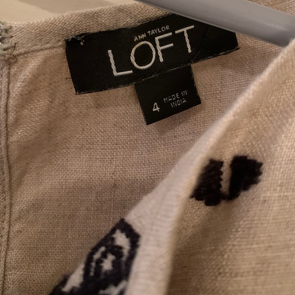 Loft Linen Embroidered Romper - Picture 5 of 8